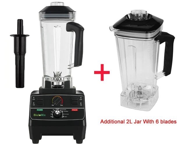 Biolomix 2200W Smart Timer Blender Juicer Food Processor