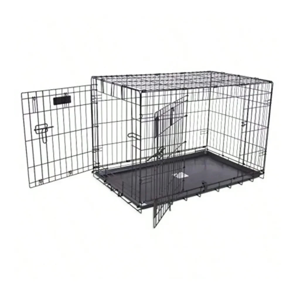 Dog Supplie Dog Pen Dog Playpen Two Door Provalue Wire Dog Crate 36 Inch For Pets 5070 Lbs With 5Point Locking System