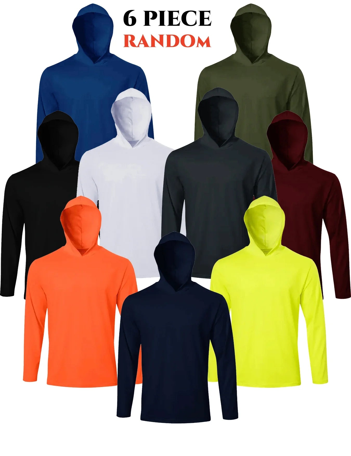 Men's Hooded Quick Dry Long Sleeve T Shirt For Daily Wear