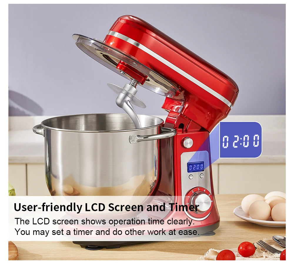 Biolomix 6-Speed Kitchen Stand Mixer and Blender With Quiet Motor