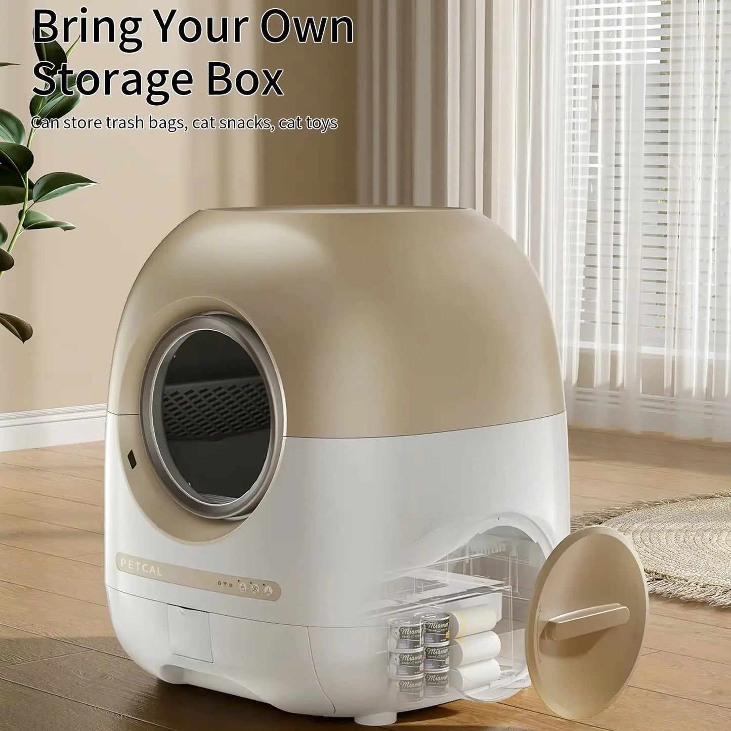 REDSASA Automatic Smart Cat Litter Box Self Cleaning Full Enclosed Cat Litter Box Pet Toilet Litter Tray With APP Remote Control
