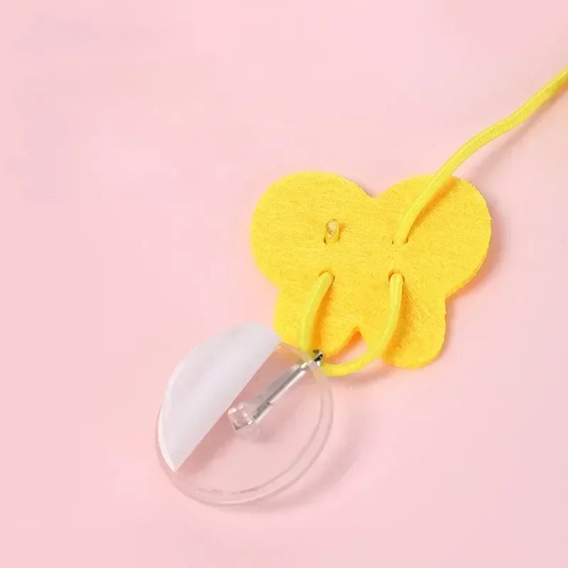 Cat Rope Long Rope Teasing Cat Toy Accessories Pet Kitten Toy Cat Toy Swing Sticky Disc Elastic with Bell Hanging Door Teasing