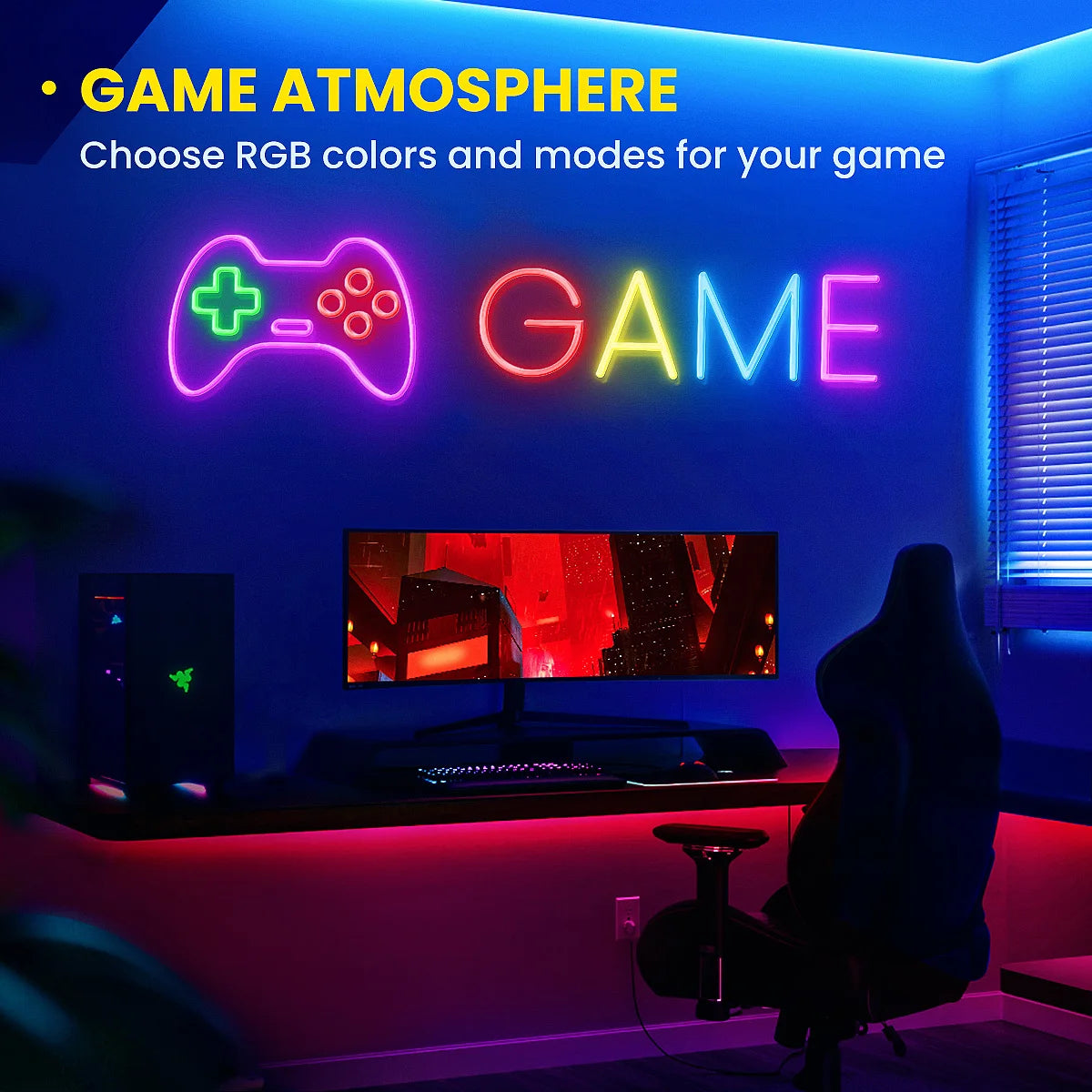 Aiopp Neon LED Rope Lights RGB Strip With Remote App
