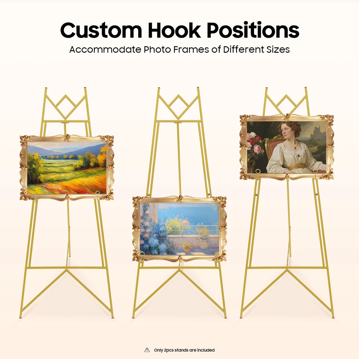 Heavy Duty Steel Easel Stand Display Frame Adjustable Poster Rack