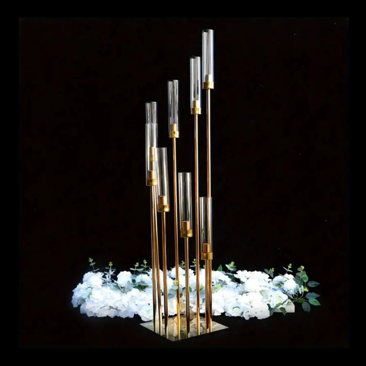 Elegant Metal Candle Holder For Wedding Centerpiece Decor