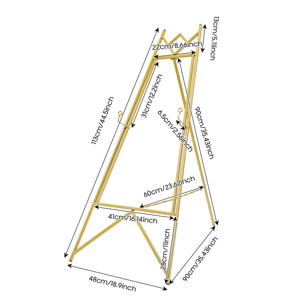 Heavy Duty Steel Easel Stand Display Frame Adjustable Poster Rack