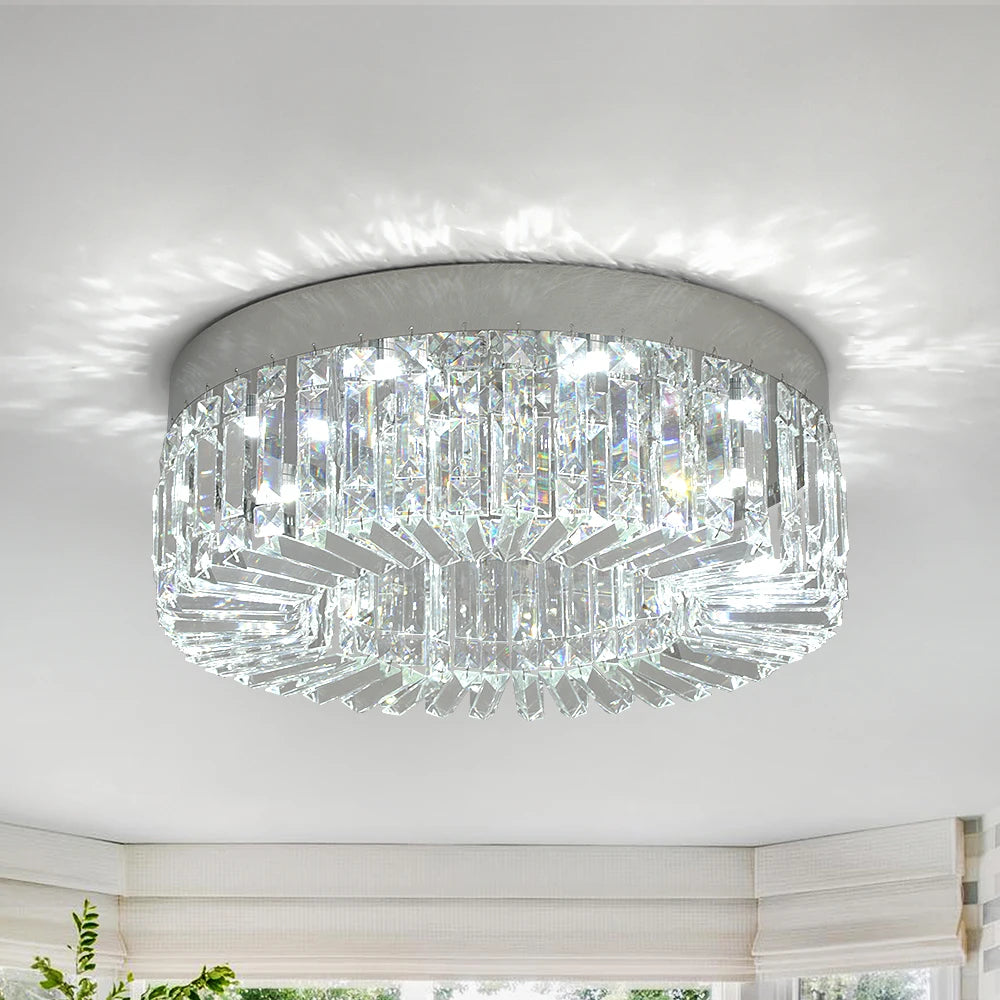 VETRULUS Crystal Ceiling Lamp Modern Luxury Chandelier For Living Room