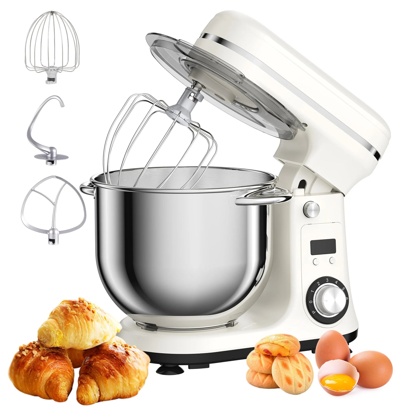 Biolomix 6-Speed Kitchen Stand Mixer and Blender With Quiet Motor