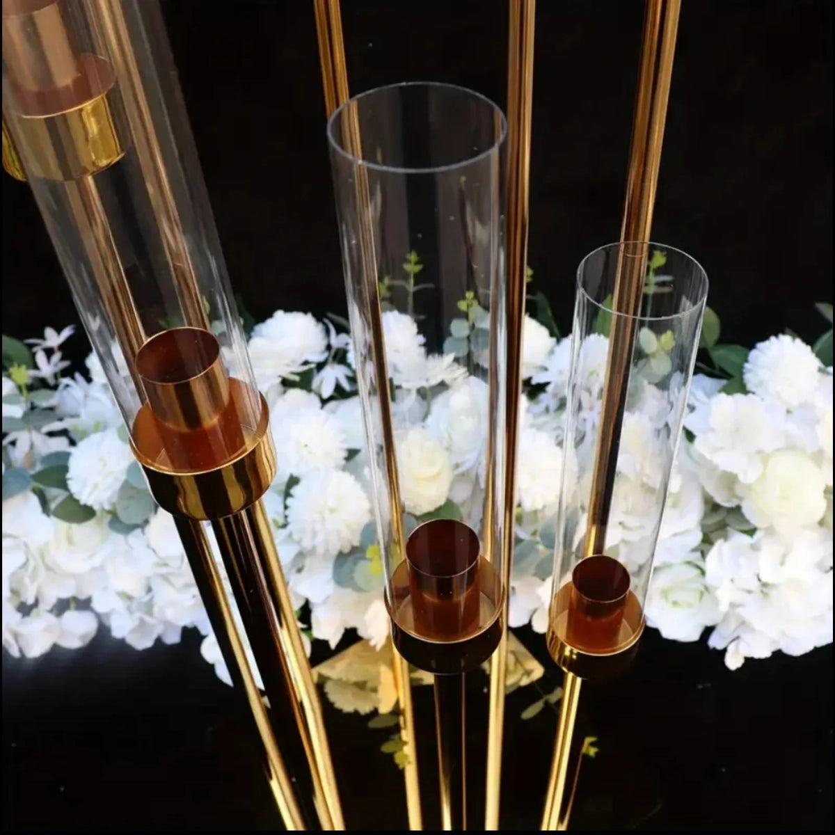 Elegant Metal Candle Holder For Wedding Centerpiece Decor