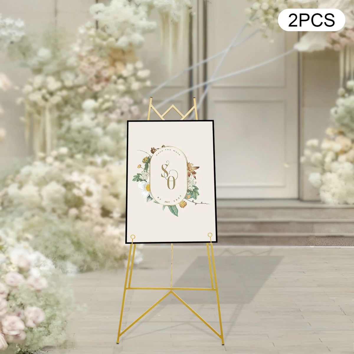 Heavy Duty Steel Easel Stand Display Frame Adjustable Poster Rack