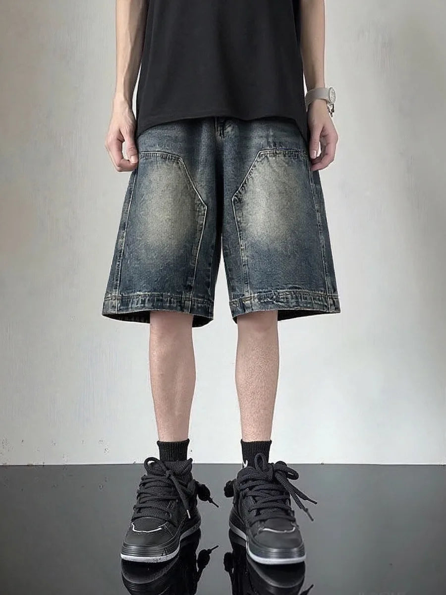 Men's Five-point Jeans High Street Fashion Casual Everyday Wear
