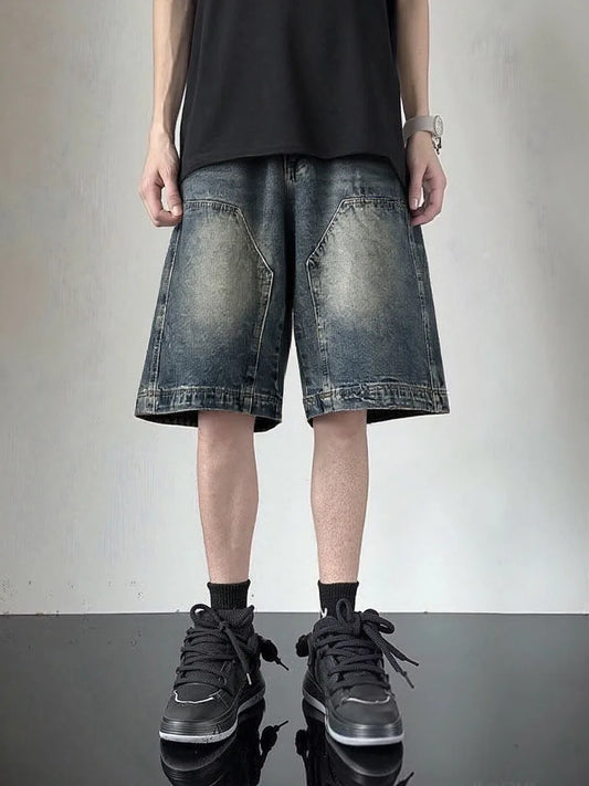 Men's Five-point Jeans High Street Fashion Casual Everyday Wear