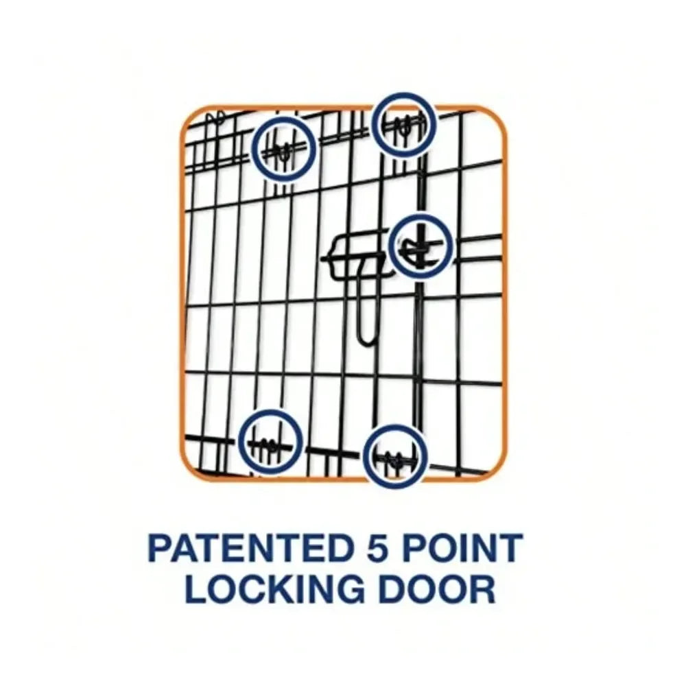 Dog Supplie Dog Pen Dog Playpen Two Door Provalue Wire Dog Crate 36 Inch For Pets 5070 Lbs With 5Point Locking System