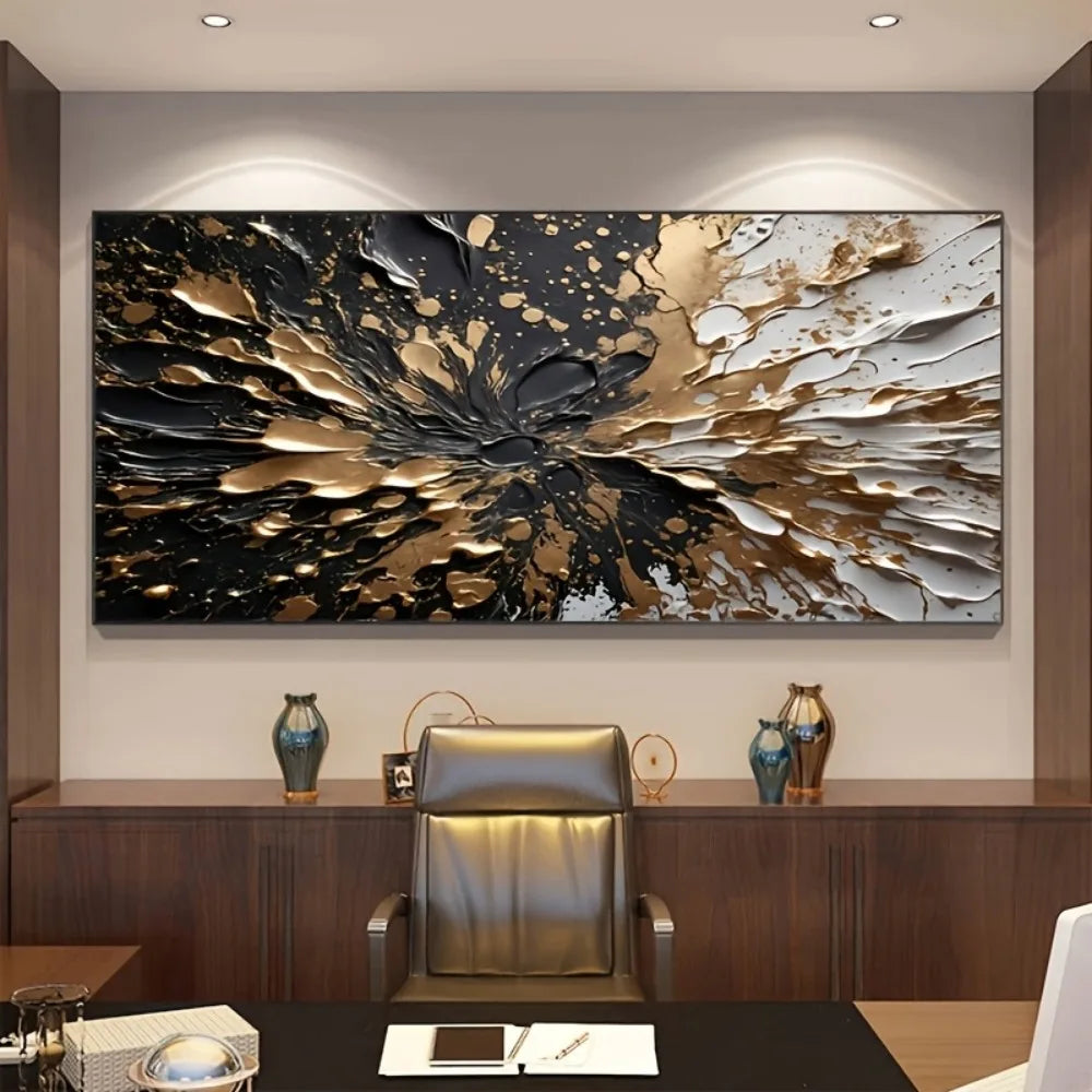 NONE Modern Abstract Ink Splash Wall Mural Interior Decor