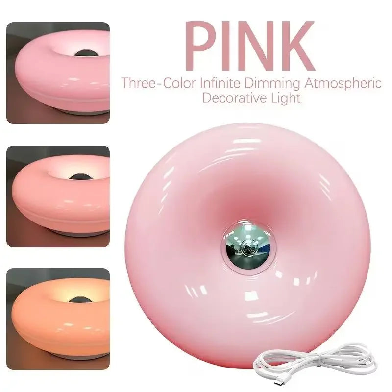Creative Modern RGB Donut LED Rechargeable Wall Lamp