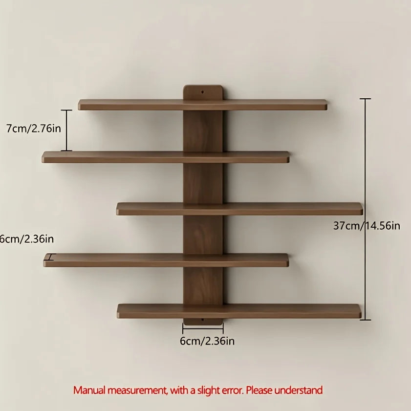 Four Piece Modern Floating Wall Shelf Display Rack Set