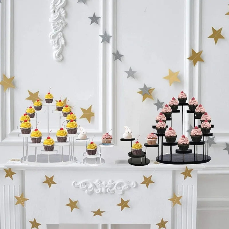 Transparent Acrylic Dessert Rack And Jewelry Display Stand