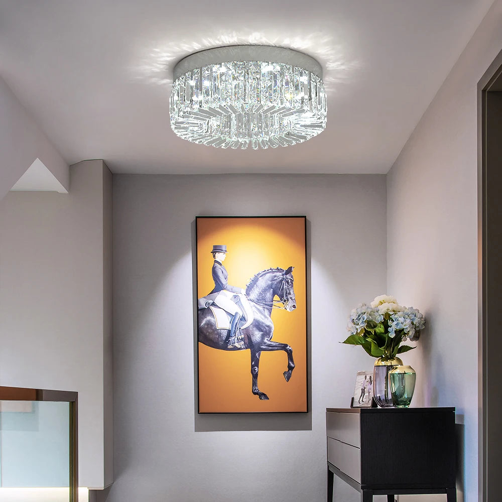 VETRULUS Crystal Ceiling Lamp Modern Luxury Chandelier For Living Room