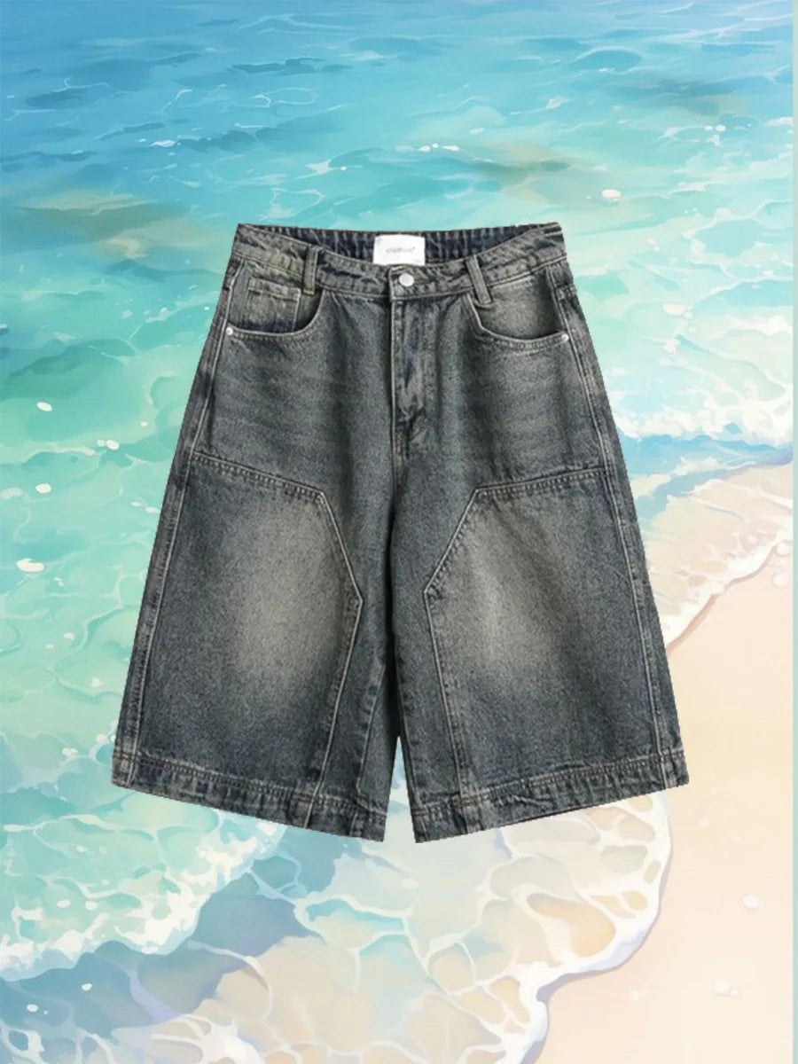Men's Five-point Jeans High Street Fashion Casual Everyday Wear