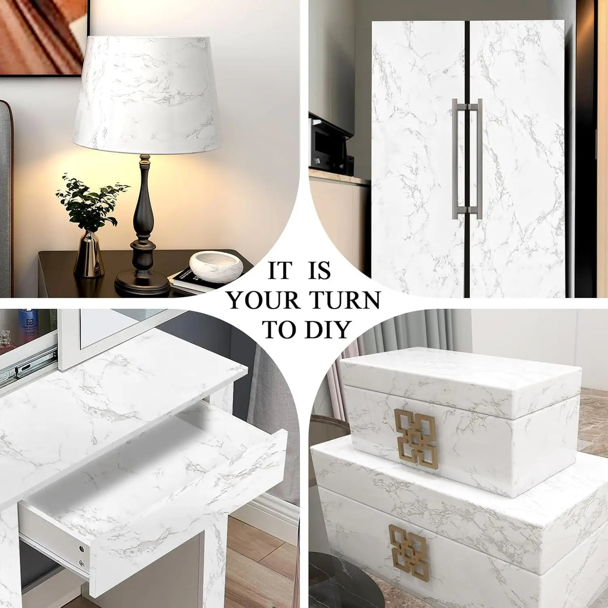 Marble Self Adhesive Waterproof Contact Paper Wall Stickers