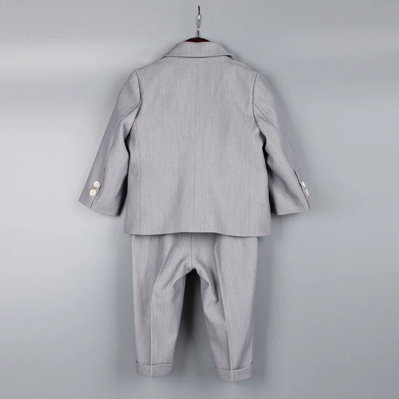 Psymonster Kids Formal Tuxedo Suit With Vest Jacket Pants
