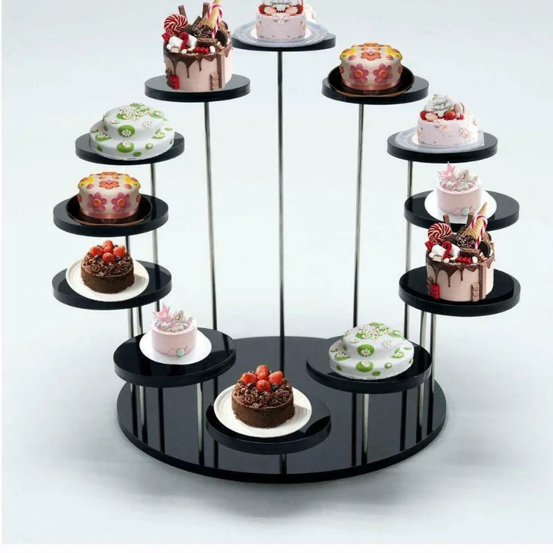Transparent Acrylic Dessert Rack And Jewelry Display Stand