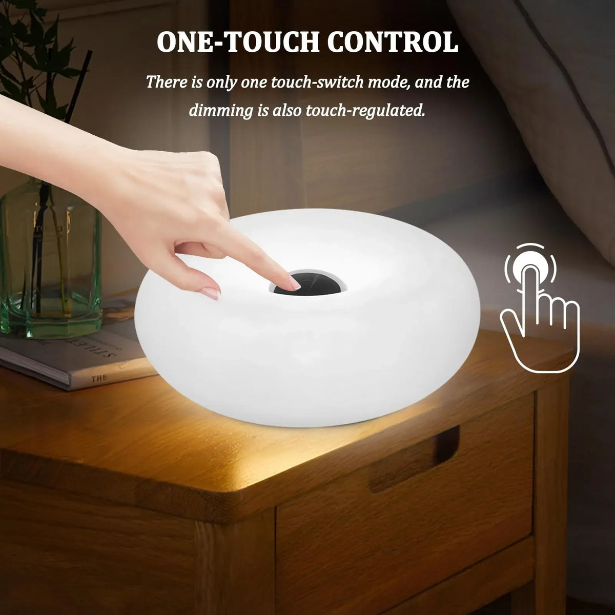 Creative Modern RGB Donut LED Rechargeable Wall Lamp