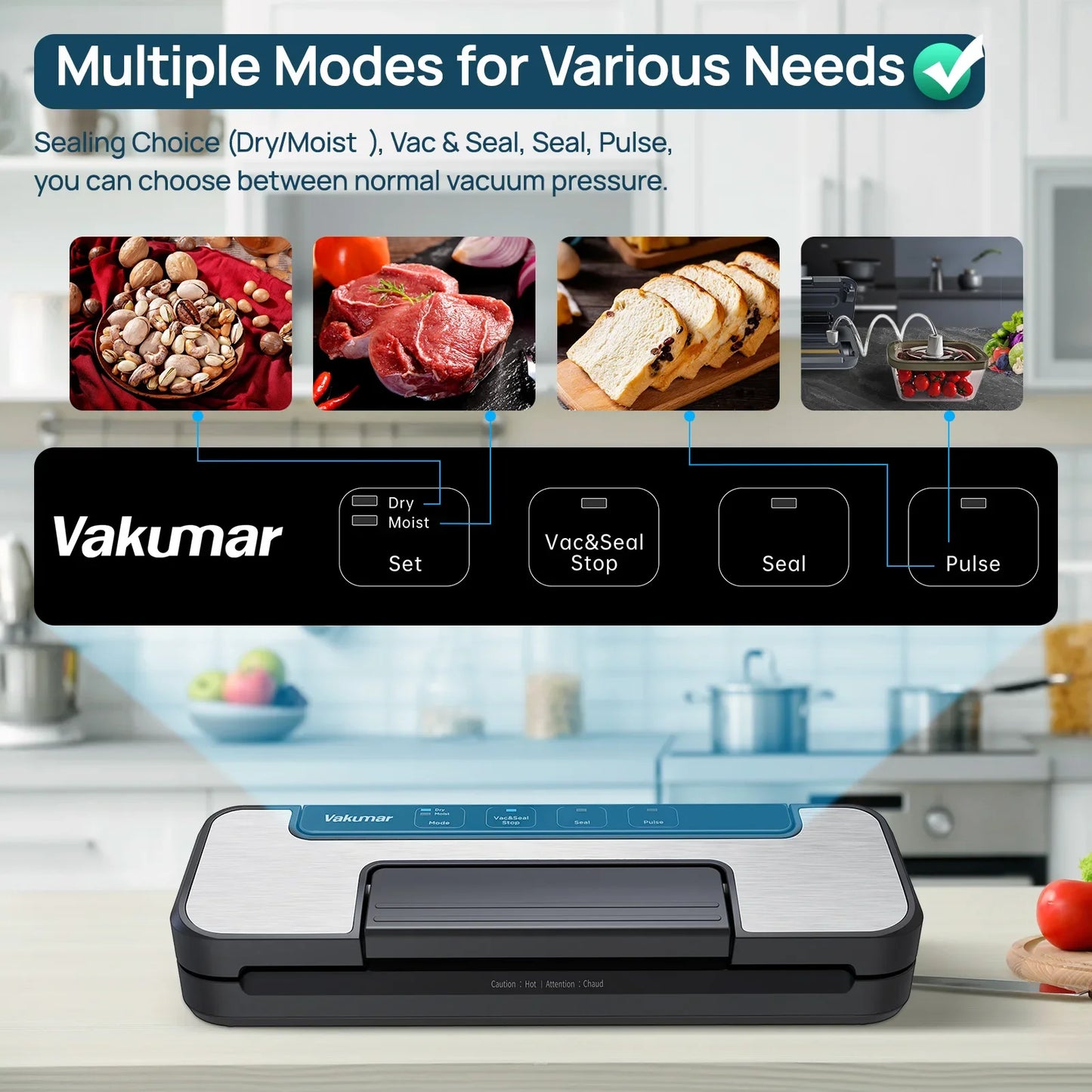 Vakumar VH1506 Vacuum Sealer Machine