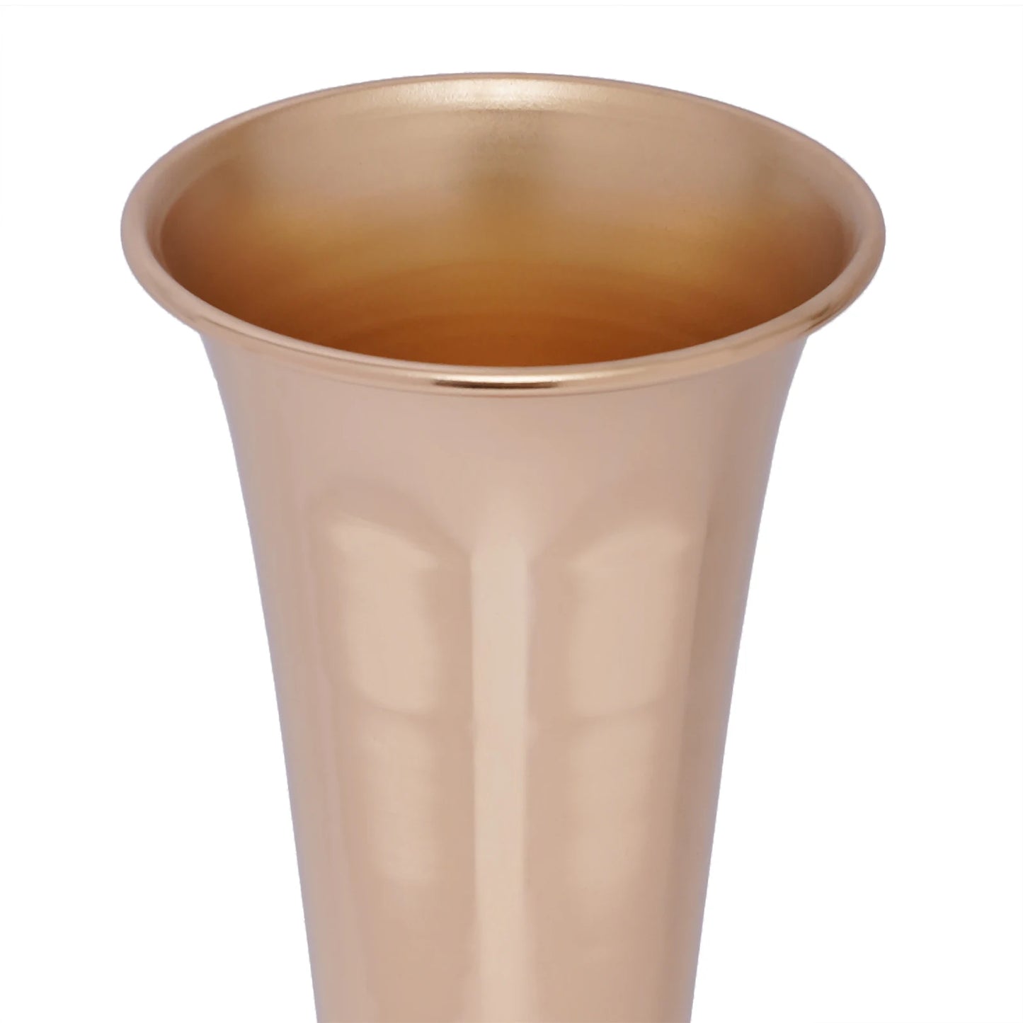 6Pcs Metal Trumpet Vases Gold Tall Wedding Flower Vase Flared Vases Home Events Decor