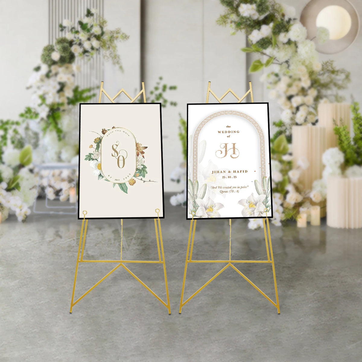 Heavy Duty Steel Easel Stand Display Frame Adjustable Poster Rack