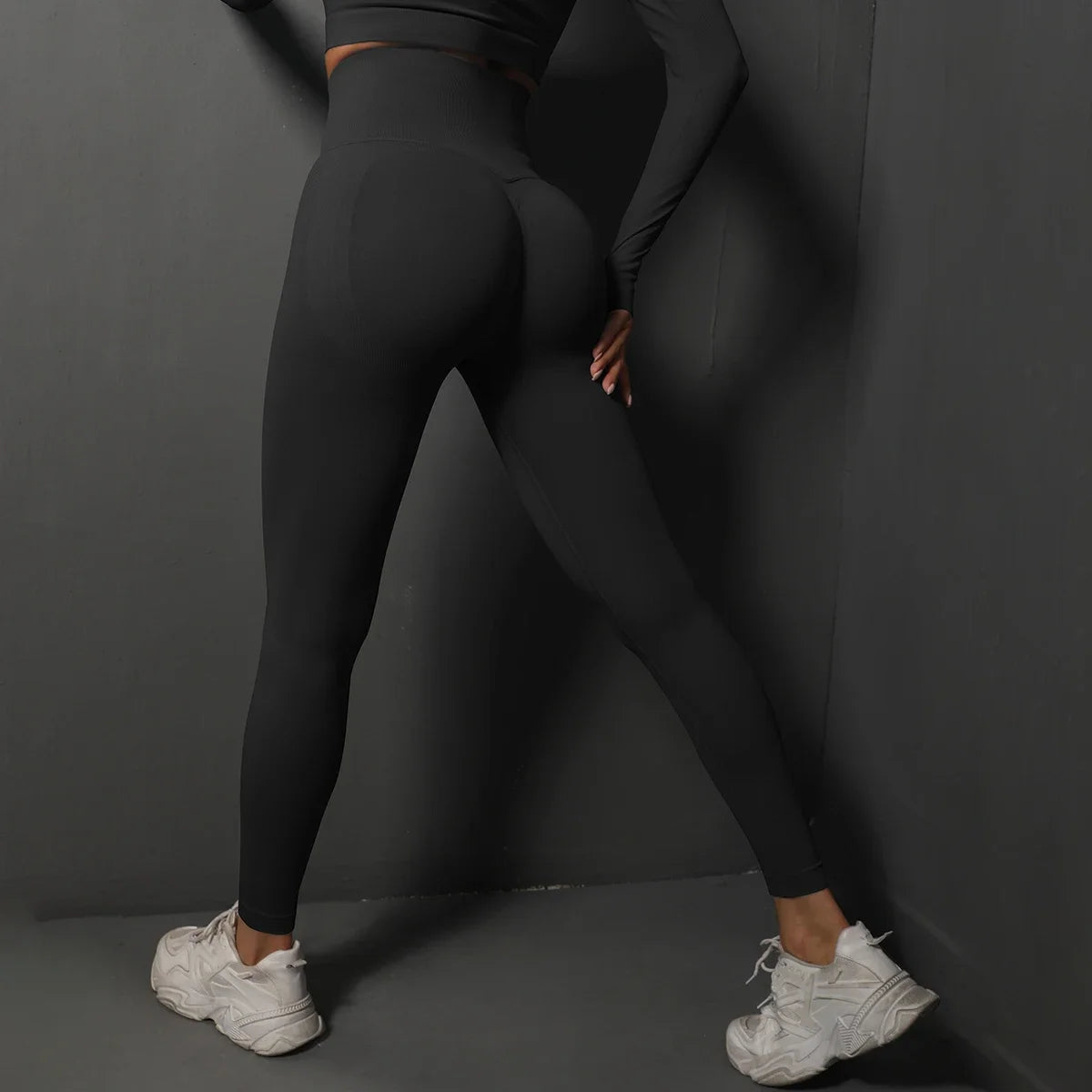 Women Yoga Leggings Hips Lifting Gym Leggings Seamless Sport Pants High Waist Fitness Leggings Bubble Butt Workout Running Pants