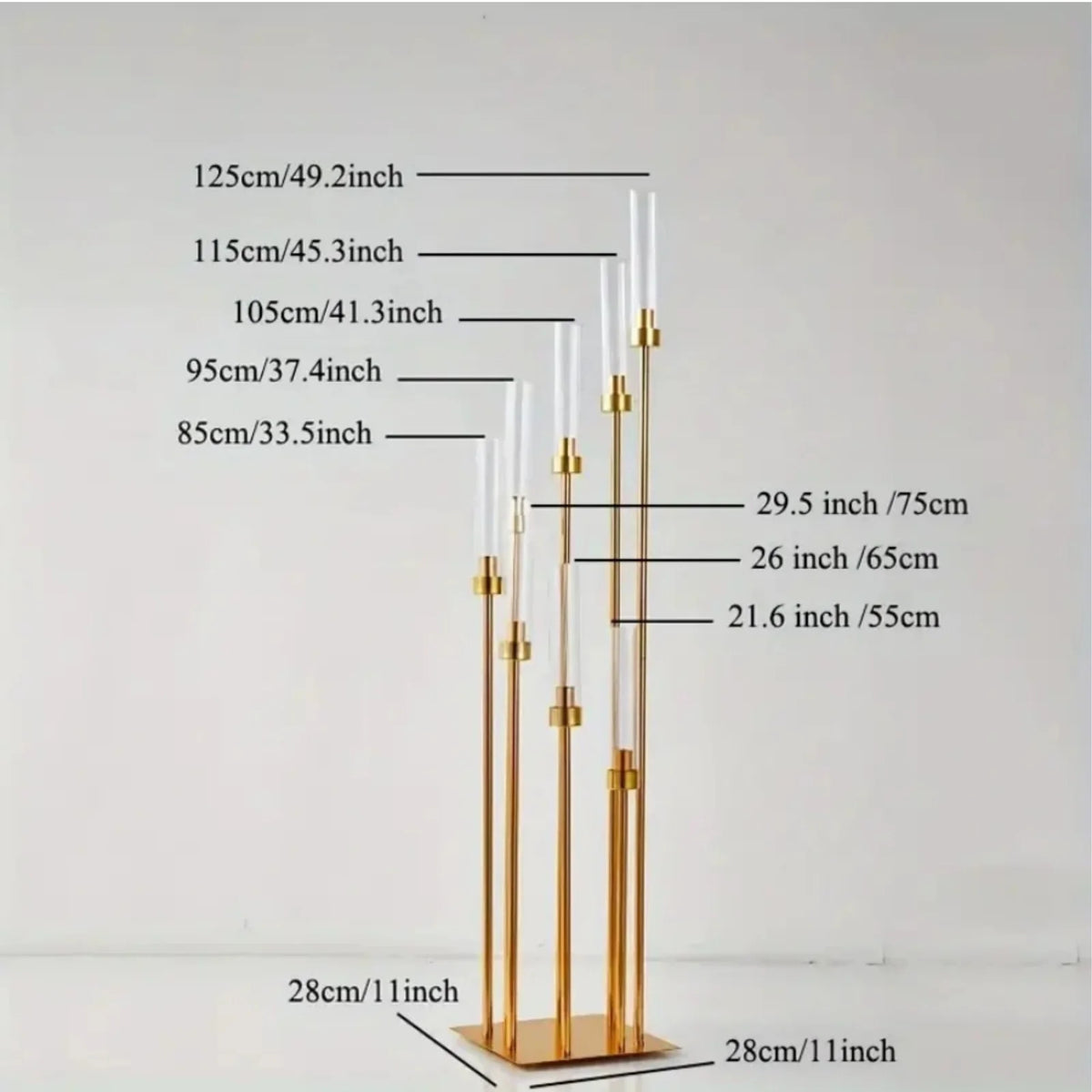 Elegant Metal Candle Holder For Wedding Centerpiece Decor
