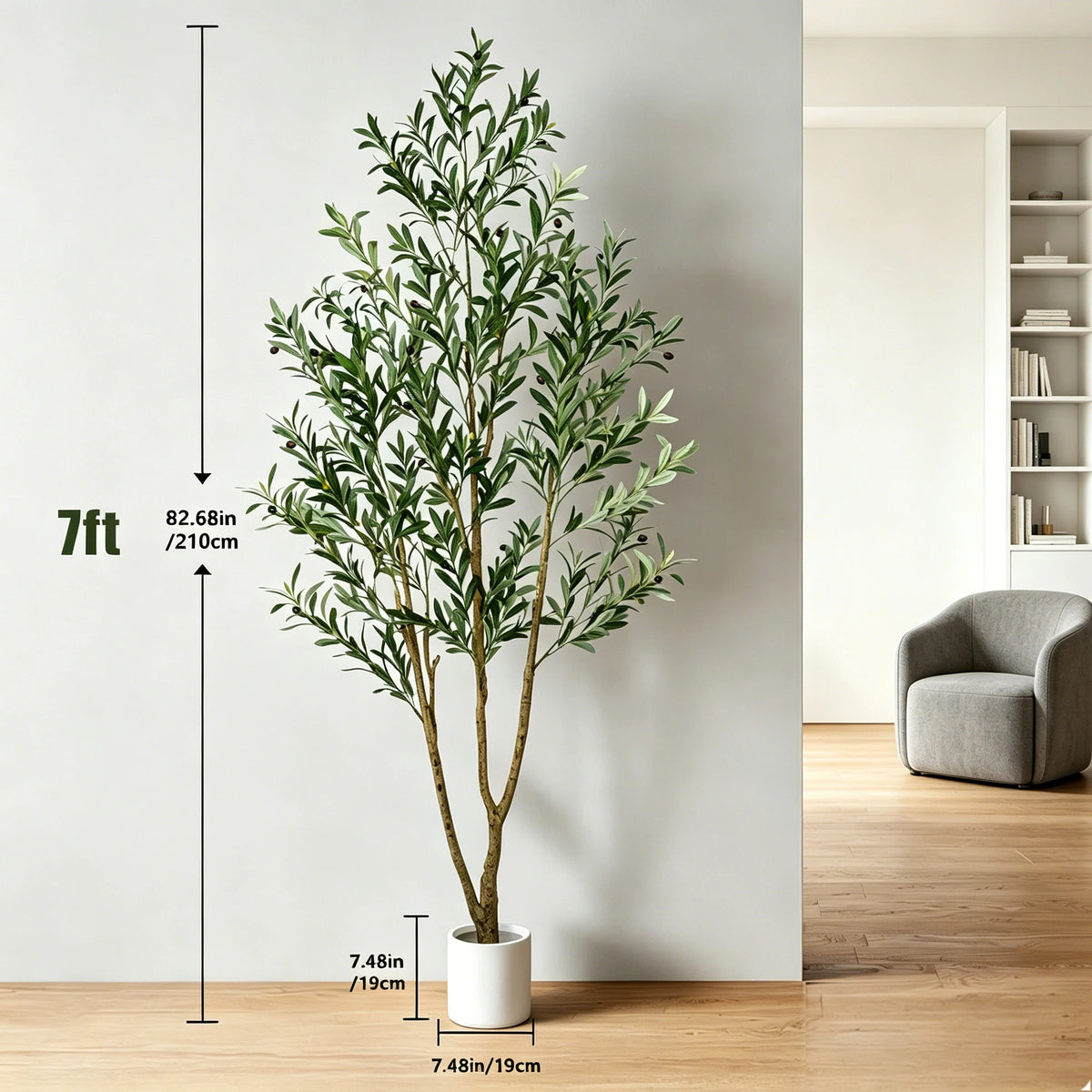 Olitree Artificial Olive Tree With Planter For Indoor Home Decor
