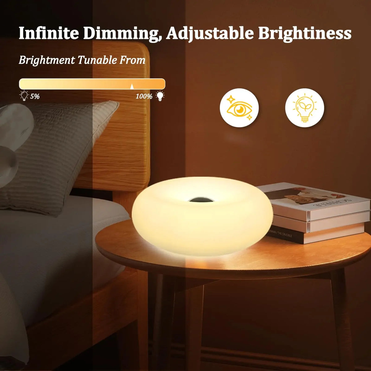Creative Modern RGB Donut LED Rechargeable Wall Lamp
