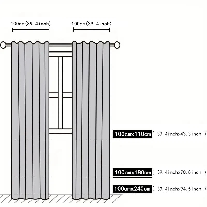 Elegant Wave Lace Trim Curtains For Living Room Set