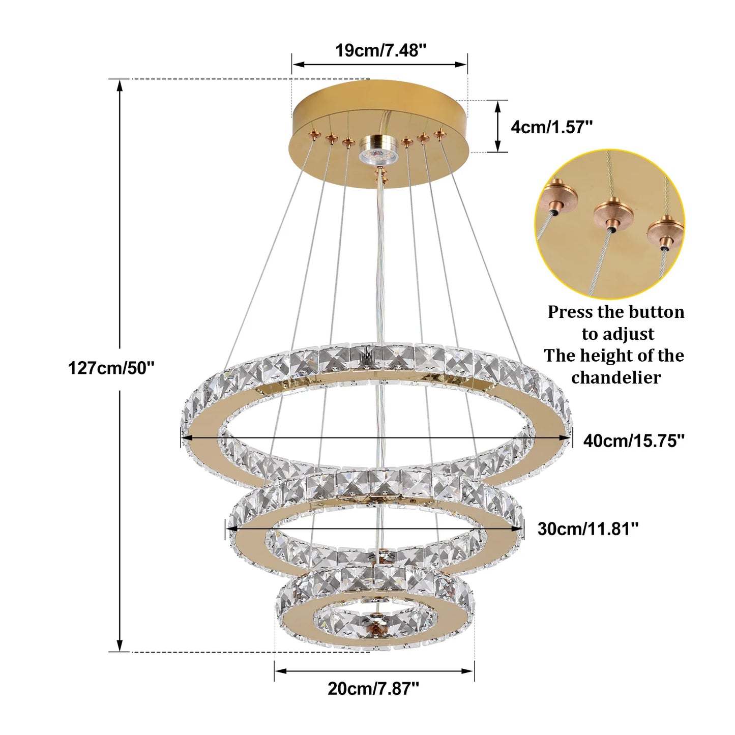 Vetrulus French Crystal Chandelier for Living Room