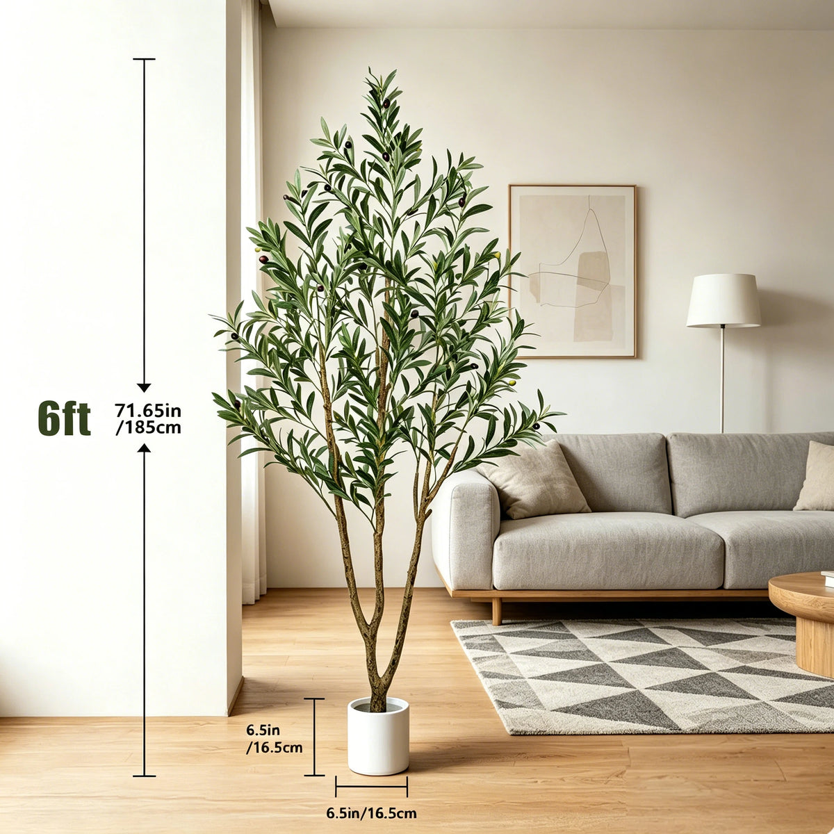 Olitree Artificial Olive Tree With Planter For Indoor Home Decor