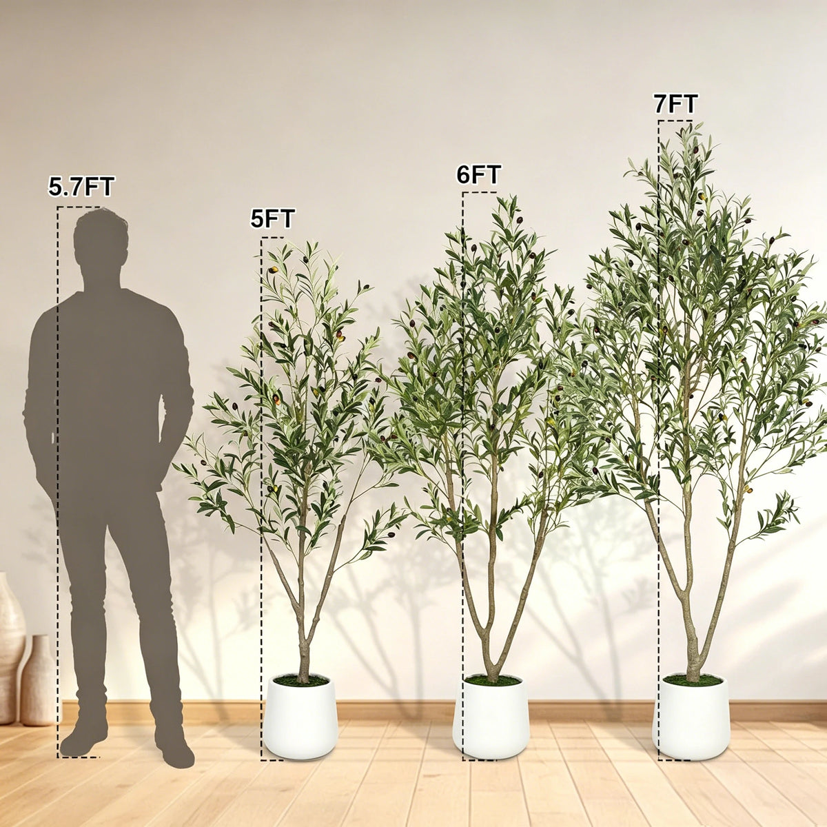 Olitree Artificial Olive Tree With Planter For Indoor Home Decor