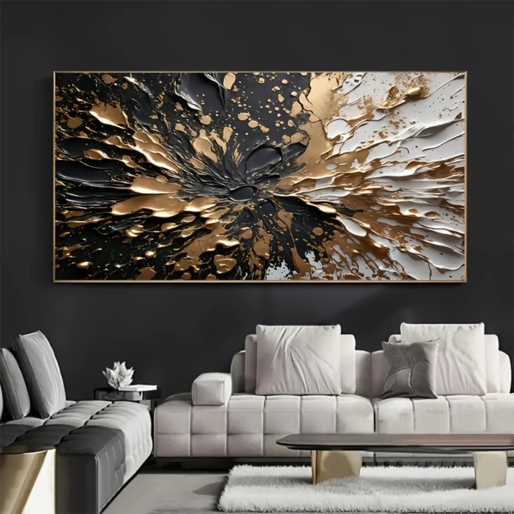 NONE Modern Abstract Ink Splash Wall Mural Interior Decor