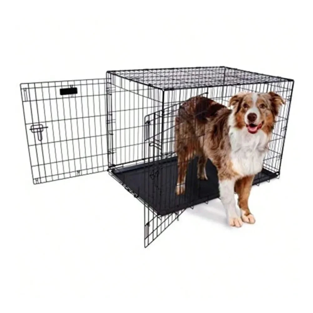 Dog Supplie Dog Pen Dog Playpen Two Door Provalue Wire Dog Crate 36 Inch For Pets 5070 Lbs With 5Point Locking System