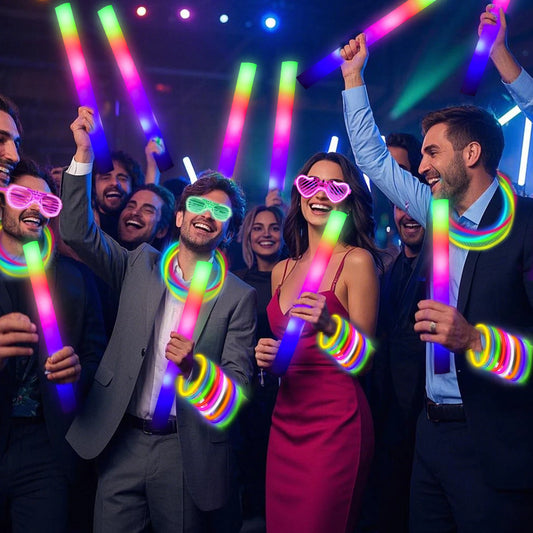 166 Piece Glow Party Set Led-Glasses Foam-Sticks Finger-Lights Glow-Sticks