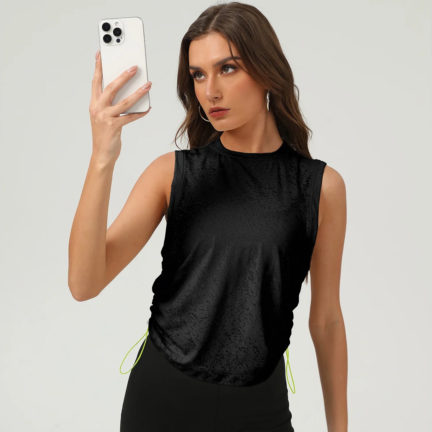 Gym Tank Top Woman Yoga Vest 2025 Mesh Sports Blouses Women Sportswear Workout Pilates Clothes Activewear White Black Yellow XL