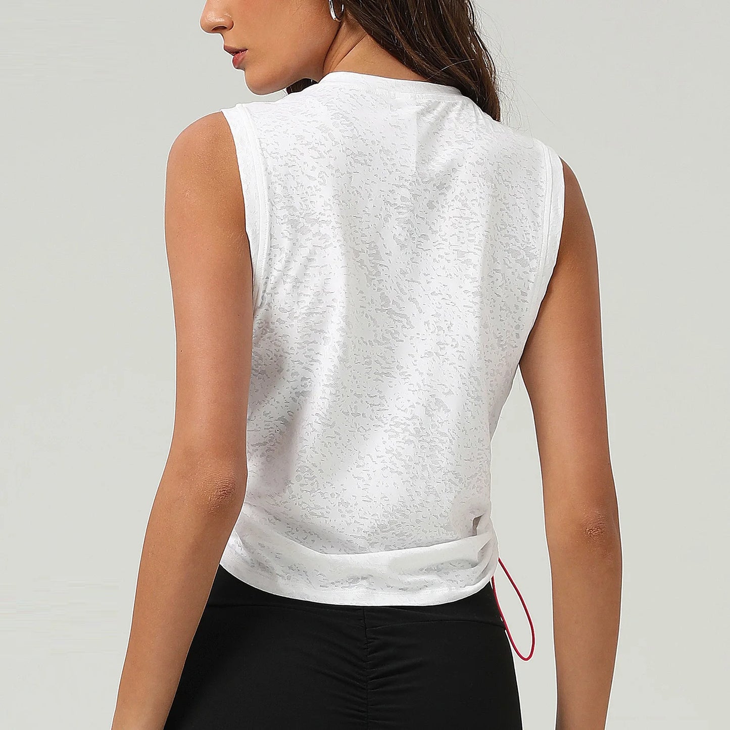 Gym Tank Top Woman Yoga Vest 2025 Mesh Sports Blouses Women Sportswear Workout Pilates Clothes Activewear White Black Yellow XL