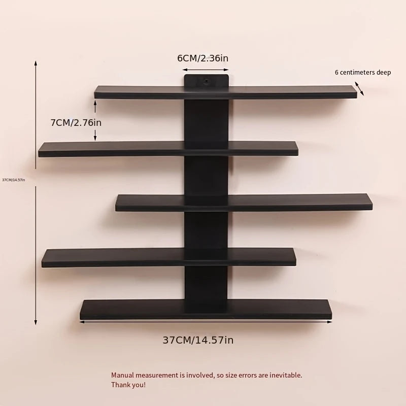 Four Piece Modern Floating Wall Shelf Display Rack Set