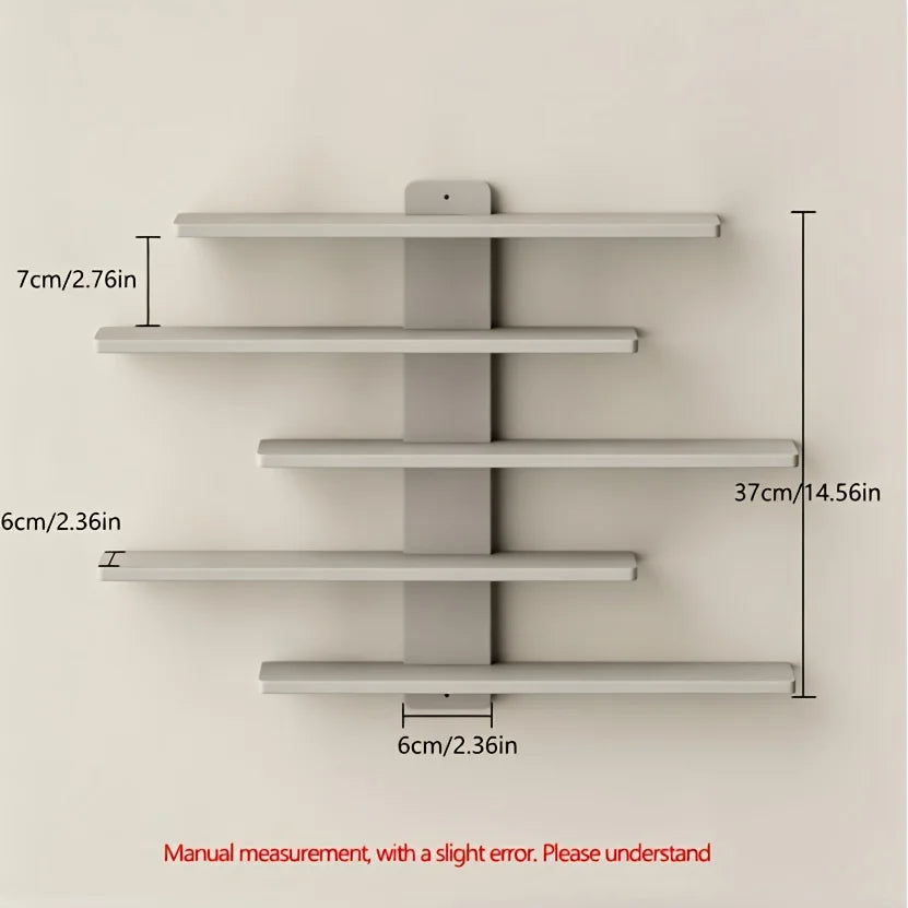 Four Piece Modern Floating Wall Shelf Display Rack Set
