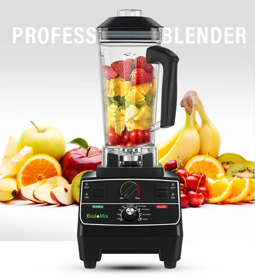 Biolomix 2200W Smart Timer Blender Juicer Food Processor