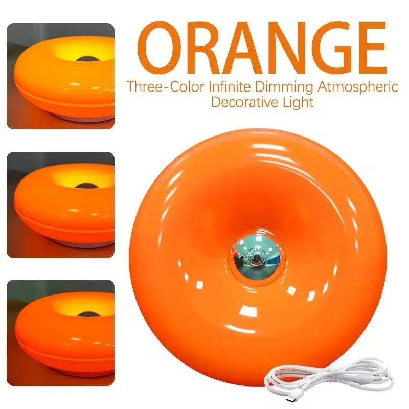 Creative Modern RGB Donut LED Rechargeable Wall Lamp