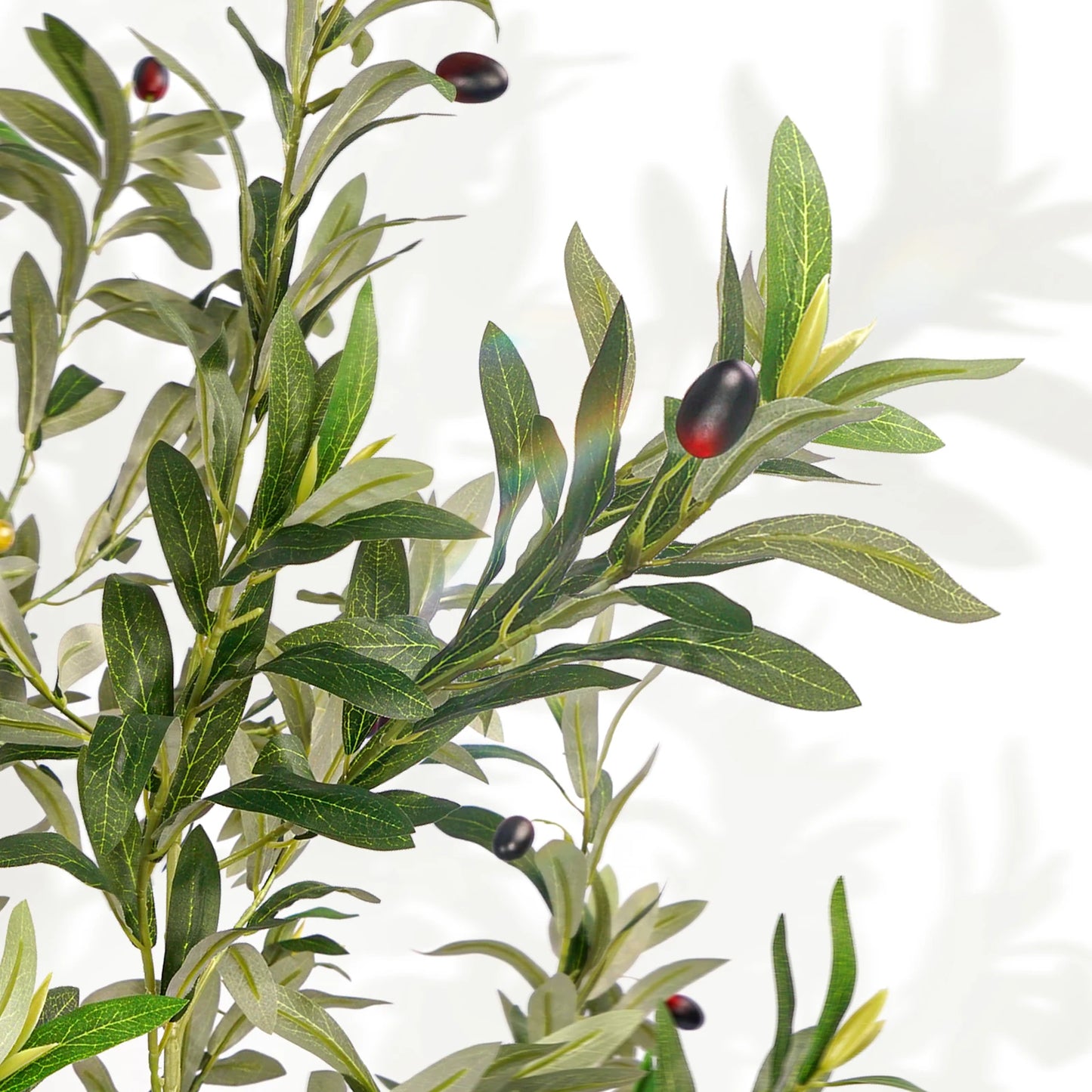 Artificial Olive Tree Tall Faux Silk Plant for Home Office Decor Indoor Outdoor Fake Lifelike Potted Tree 1Pack
