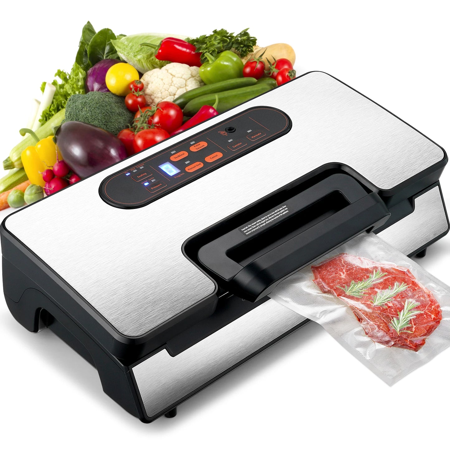 SucceBuy Vacuum Sealer Machine 90KPa 130W Food Packaging