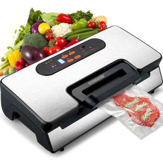 SucceBuy Vacuum Sealer Machine 90KPa 130W Food Packaging